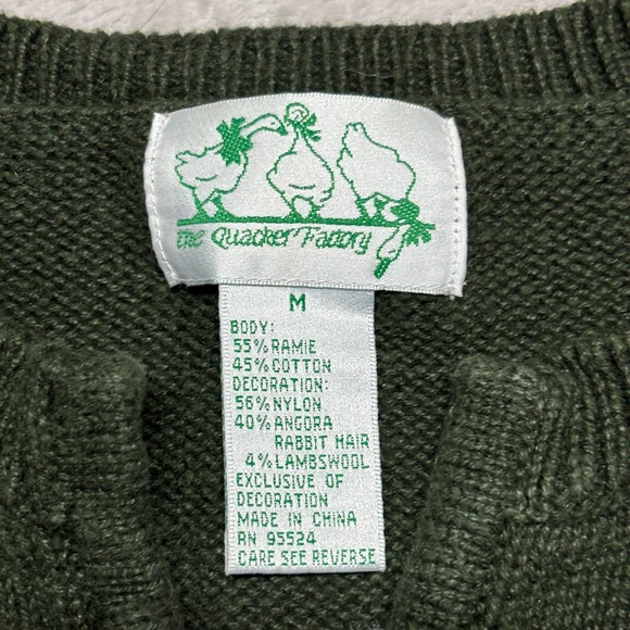 Vintage Quacker Factory Womens M Sweater Autumn Snowman Christmas Winter Holiday - Picture 4 of 8